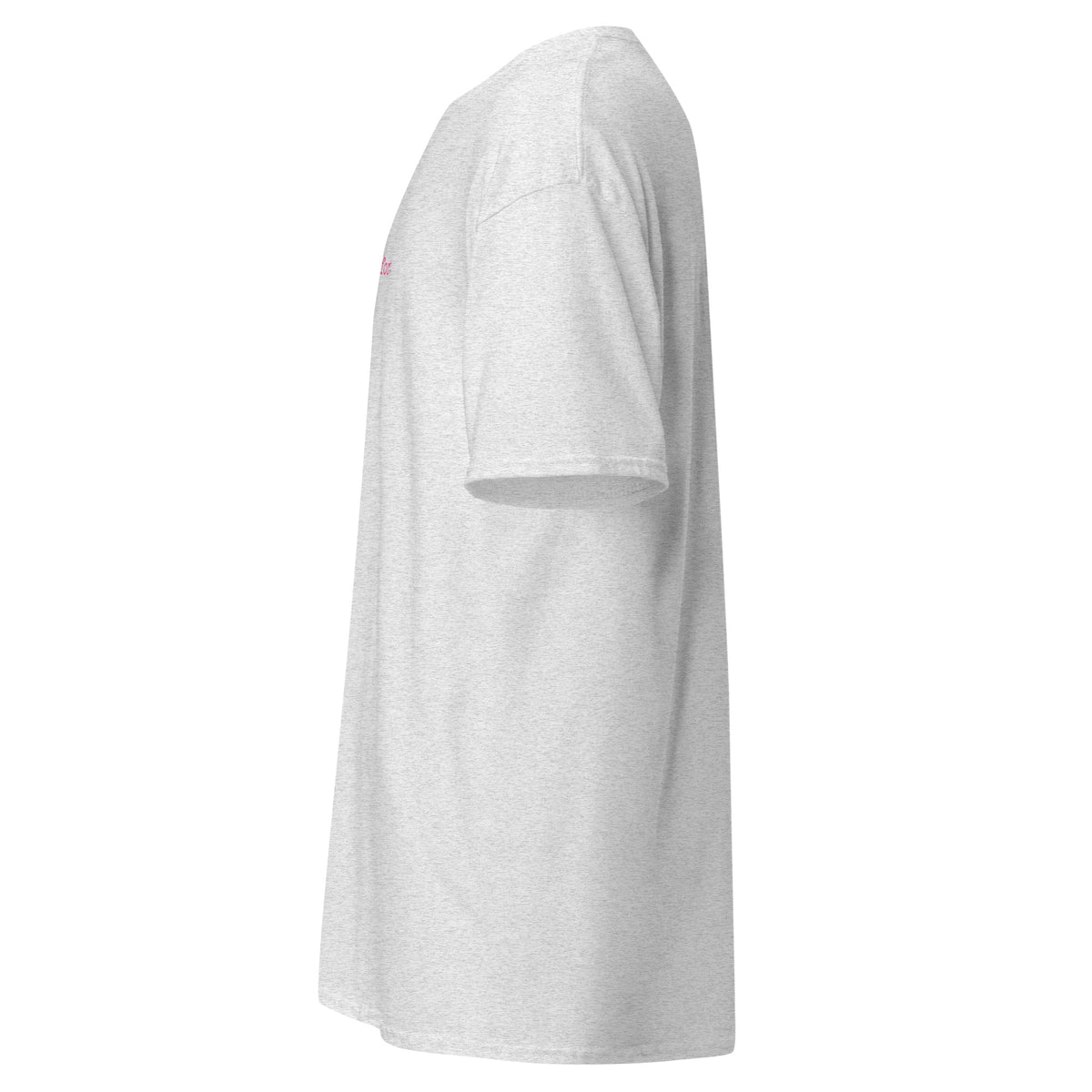 Calling > Comfort tee in ash grey, left side view