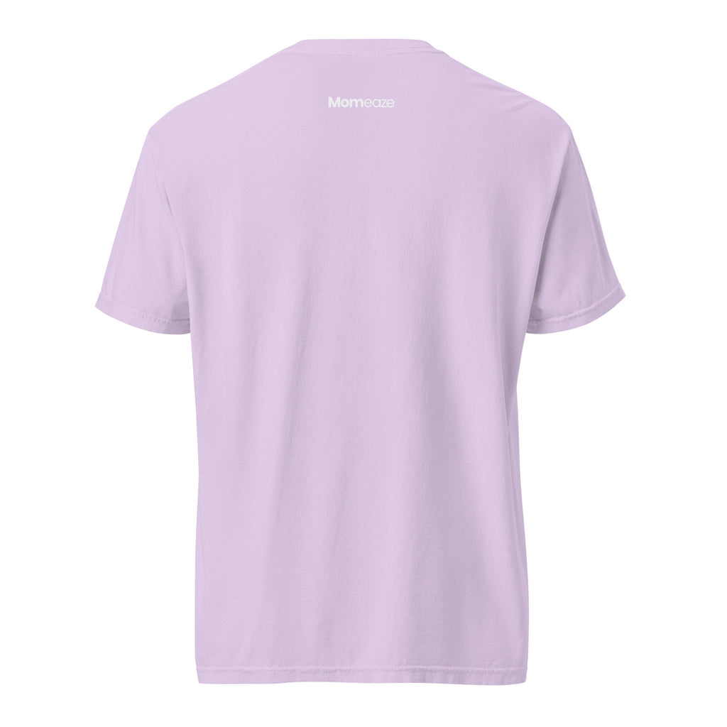 Default Parent Energy tee in Orchid purple, back view