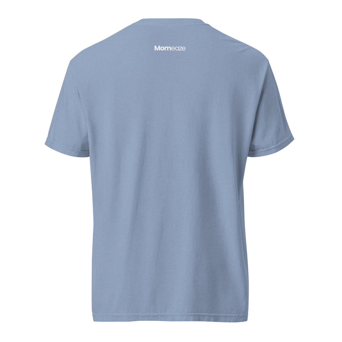 Default Parent Energy tee in Washed Denim blue, back view